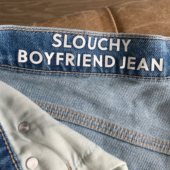 J Crew Slouchy Boyfriend Denim Jean Women 27 Floral Leg Patch - Picture 4 of 11